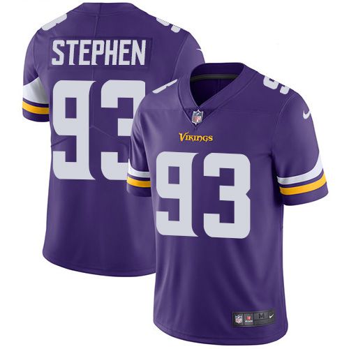Men Minnesota Vikings 93 Shamar Stephen Nike Purple Limited NFL Jersey